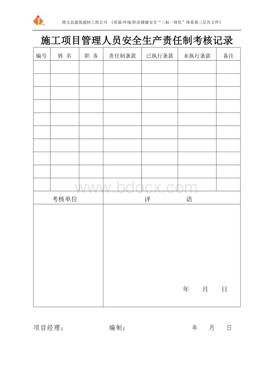 施工现场安全管理资料Word表格Word格式.doc_第3页