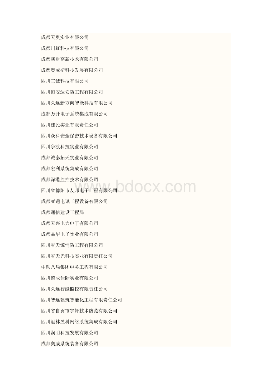 安防工程一级资质名录(四川省).doc_第3页