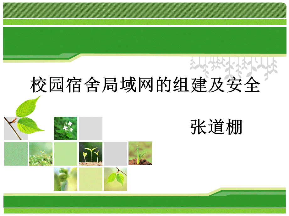 校园局域网的组建与安全.ppt_第1页