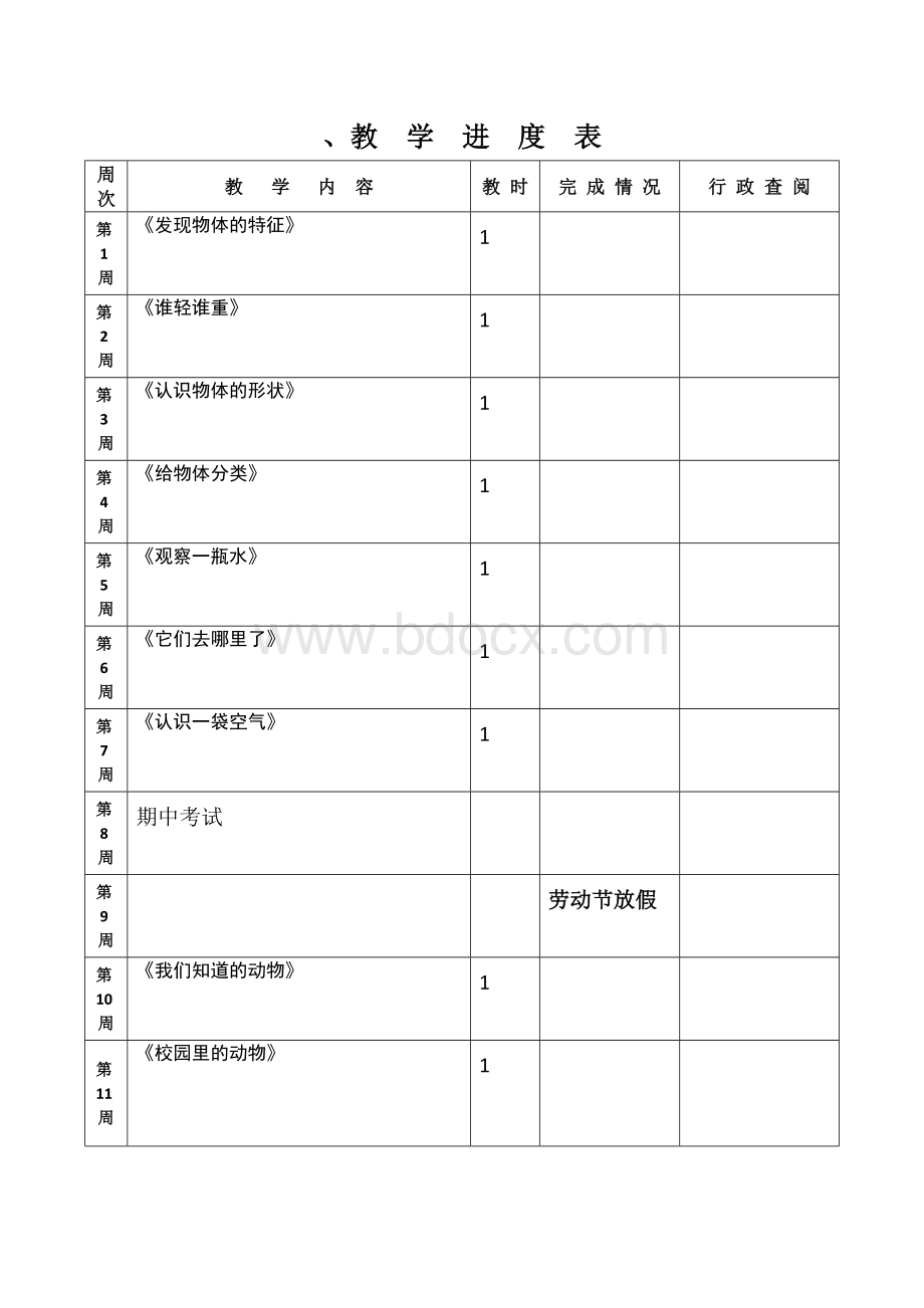 教科版一年级下册科学全册教案Word格式.doc_第2页