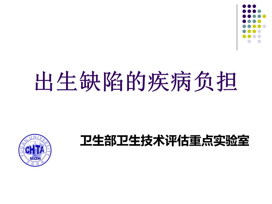 出生缺陷的疾病负担.ppt