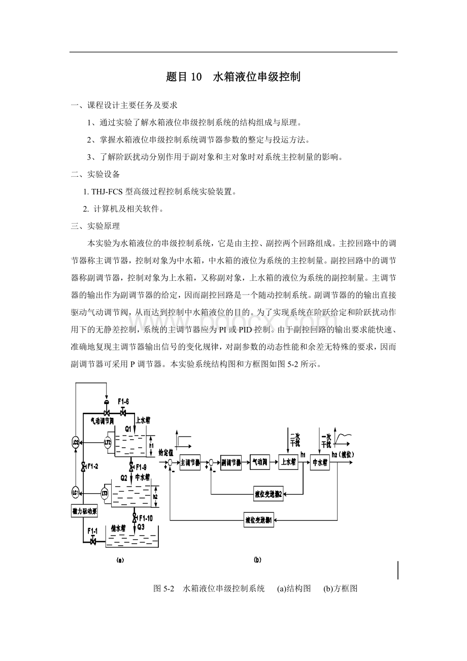 水箱液位串级控制.doc_第1页