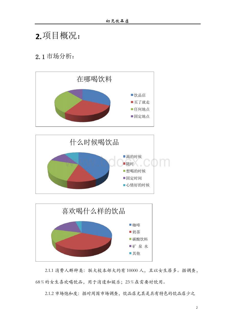 初见饮品店商业计划书Word格式文档下载.docx_第3页