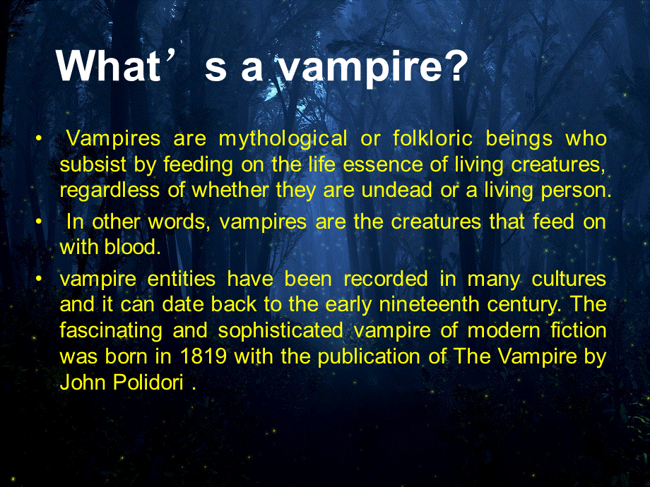 vampire吸血鬼英文简介ppt.ppt_第2页