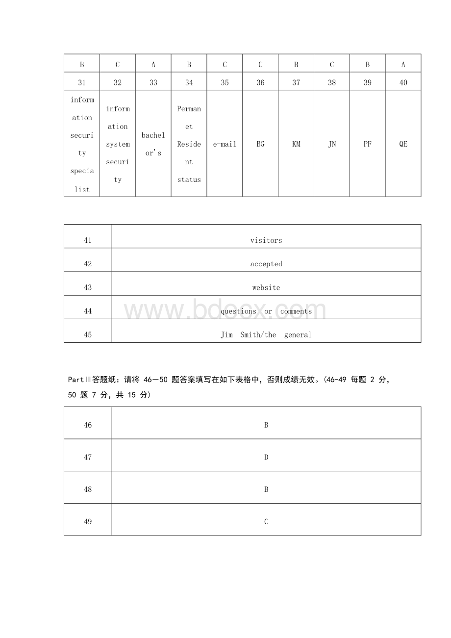 南开19年2月考试《大学英语（三）》考核参考答案Word文档下载推荐.docx_第2页