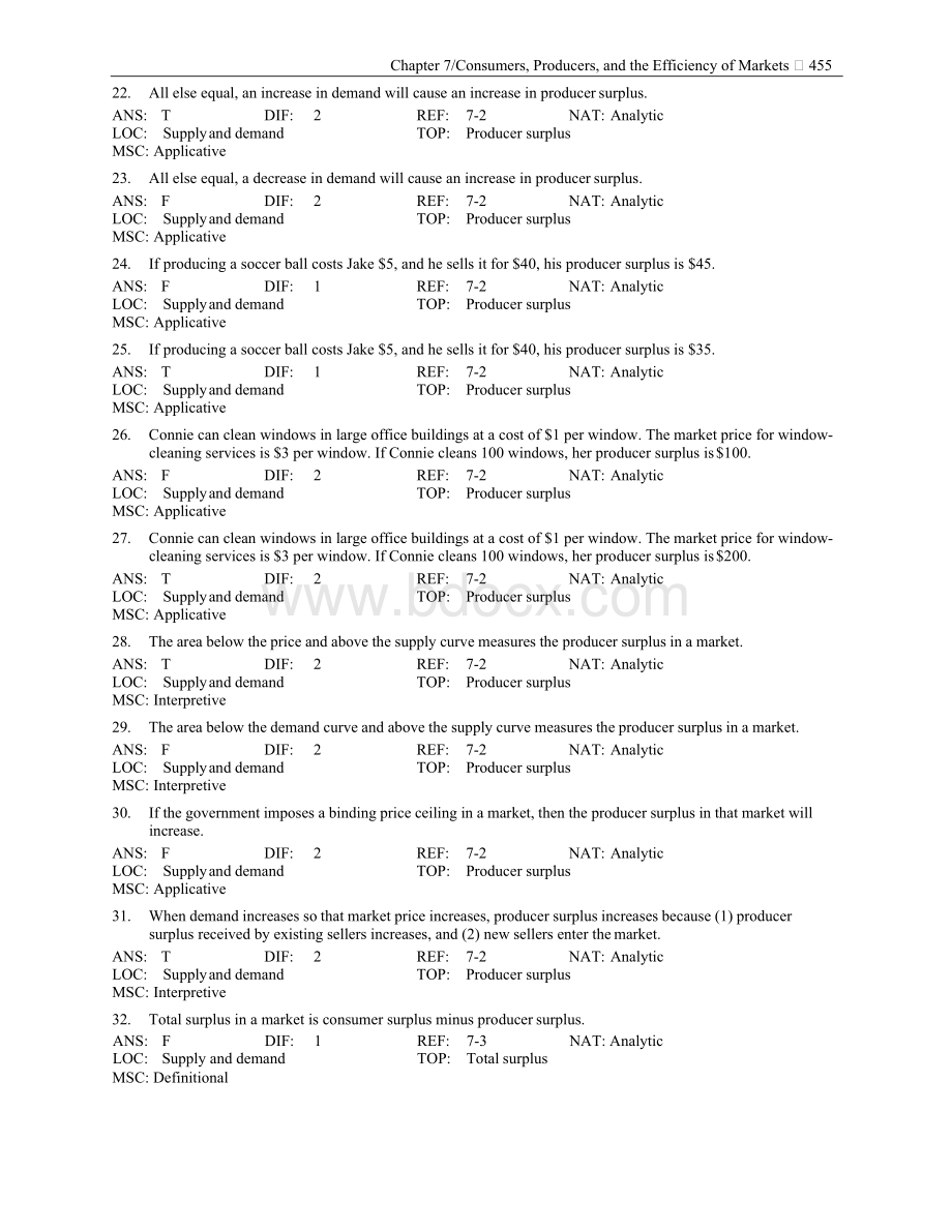 曼昆《经济学原理》（微观）第五版测试题库.docx_第3页