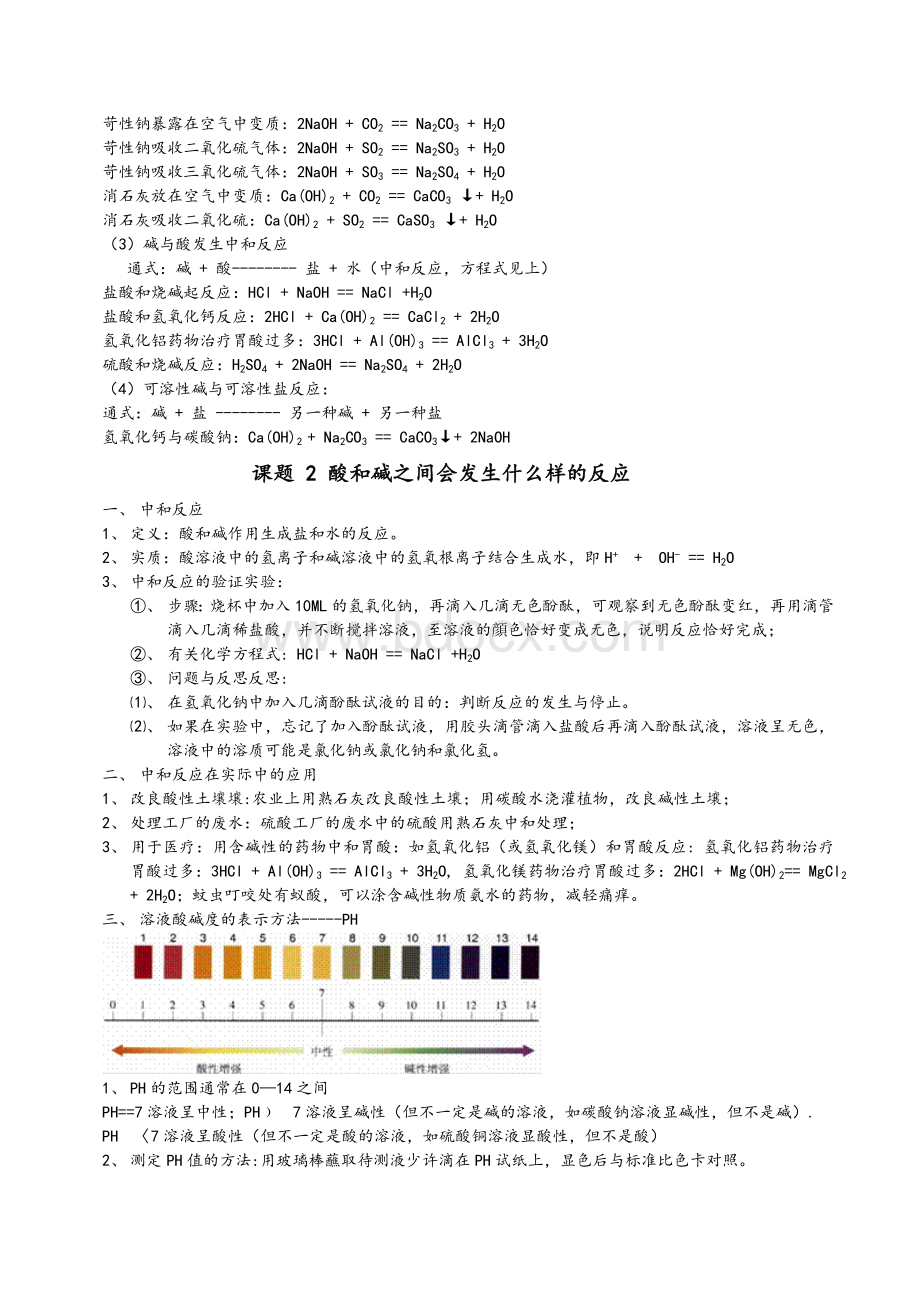 初中化学酸和碱知识点总结.doc_第3页