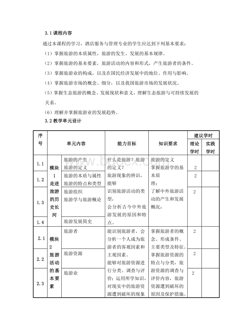 旅游概论课程标准文档格式.docx_第3页