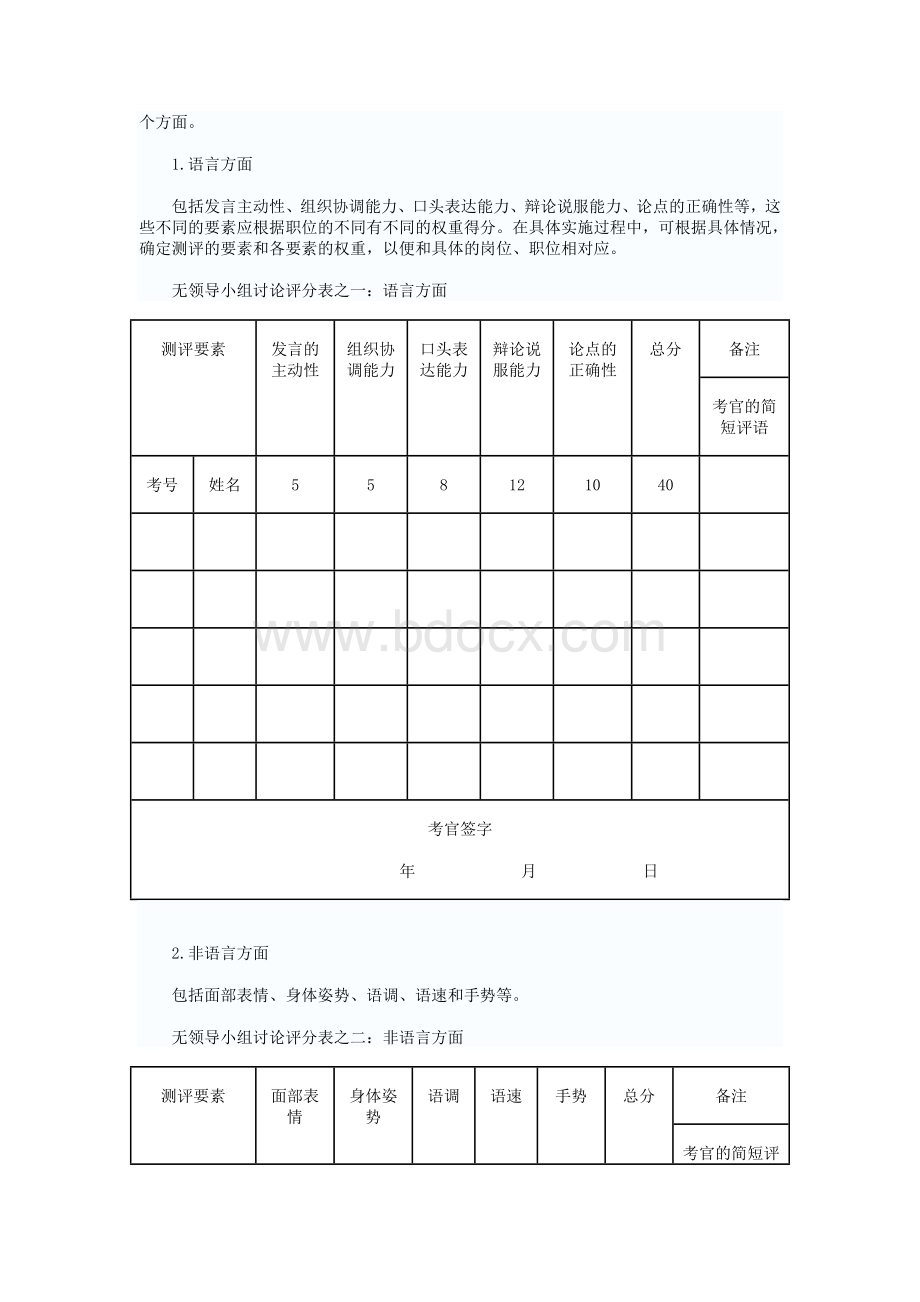 无领导小组讨论评分标准.doc_第2页