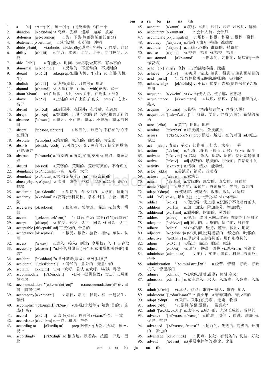 英语5000单词带音标.doc_第1页