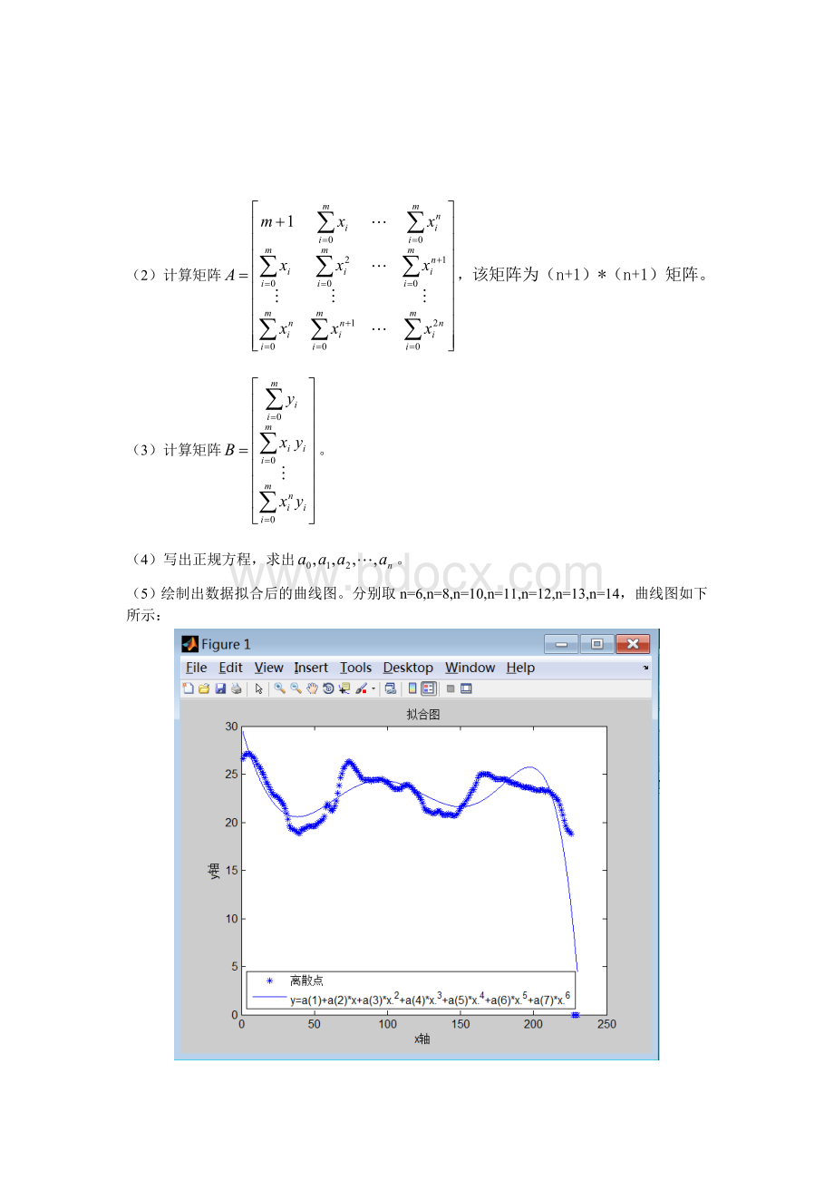 用多项式模型进行数据拟合实验报告(附代码).doc_第3页