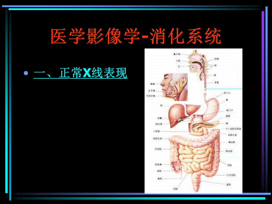 消化系统X线诊断医学影像学课.ppt