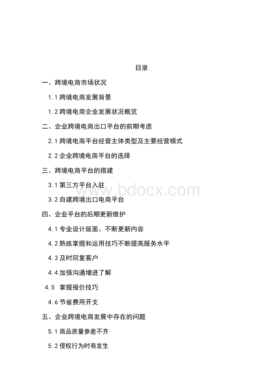 公司企业跨境电商平台整体运营计划书策划方案wordWord文件下载.docx_第2页