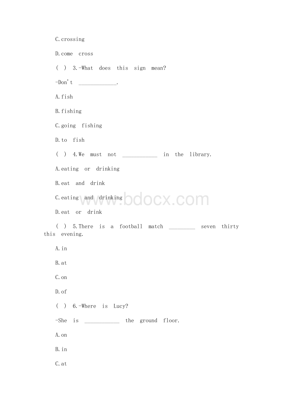 牛津上海版六年级上册M2 Unit7 Rules around us课时练习题Word下载.docx_第3页