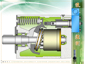 变量轴向柱塞泵结构和工作原理(动画)PPT课件下载推荐.ppt