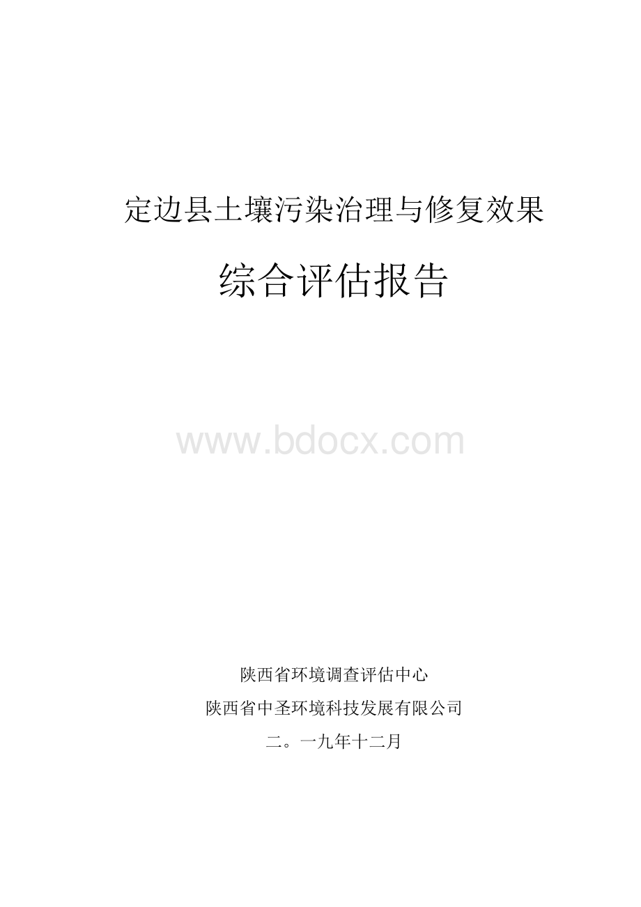 定边县土壤污染治理与修复效果综合评估报告.docx_第1页