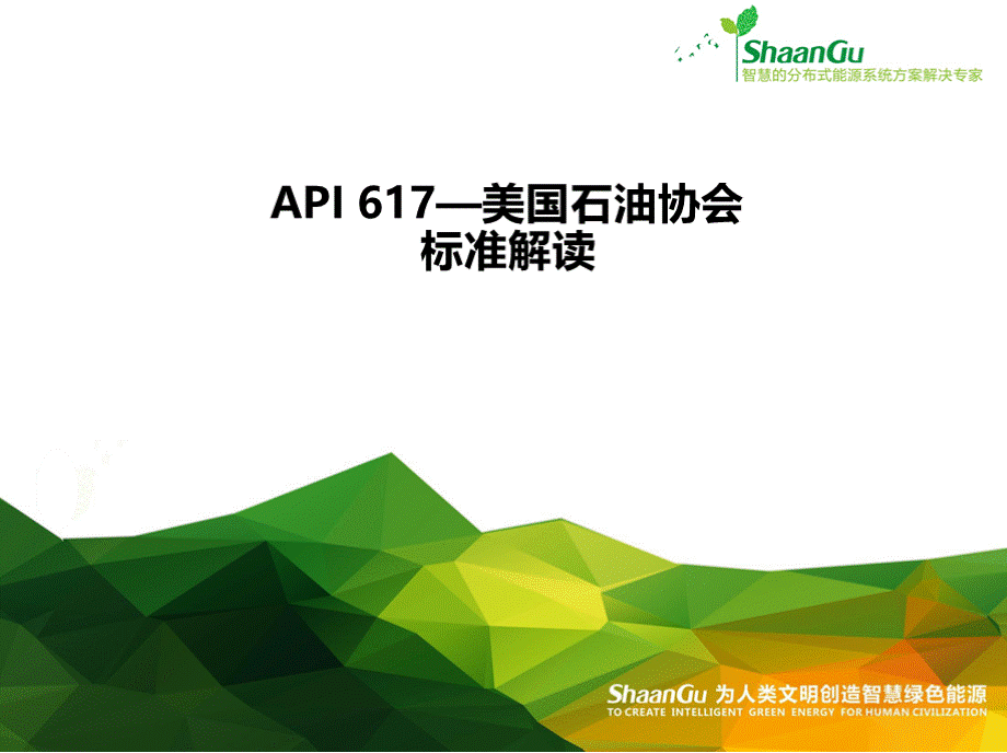 API 617 - 美国石油协会标准解读.pptx