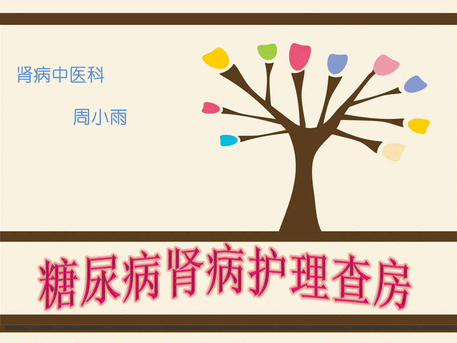 糖尿病肾病的护理查房.ppt