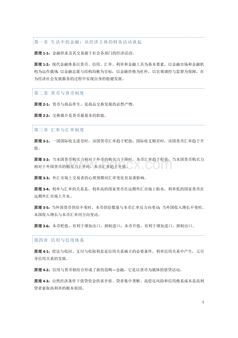 李健《金融学》原理汇总Word文件下载.doc_第1页