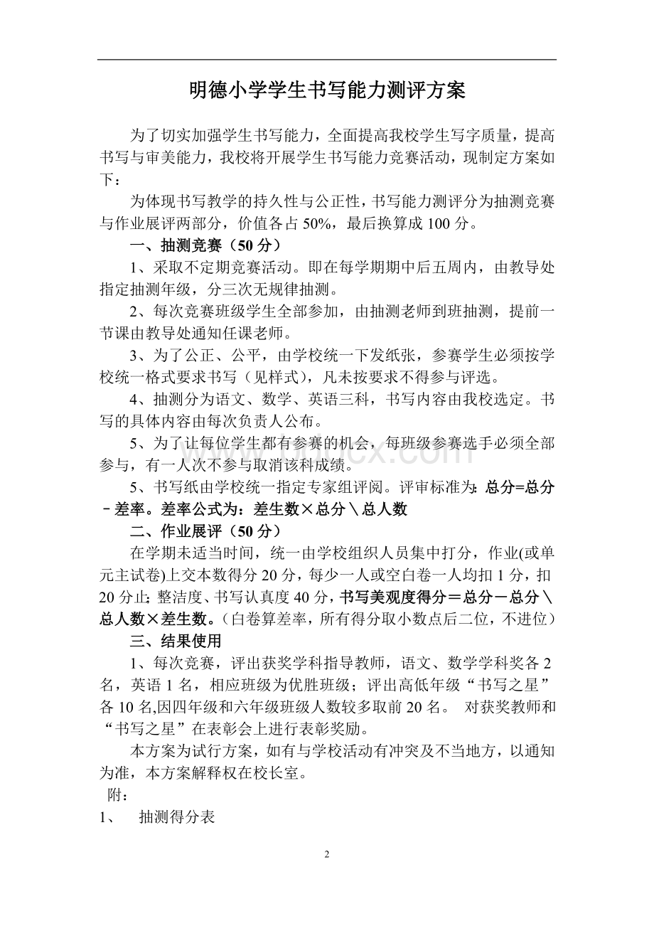 书写评比方案Word文档下载推荐.doc_第2页