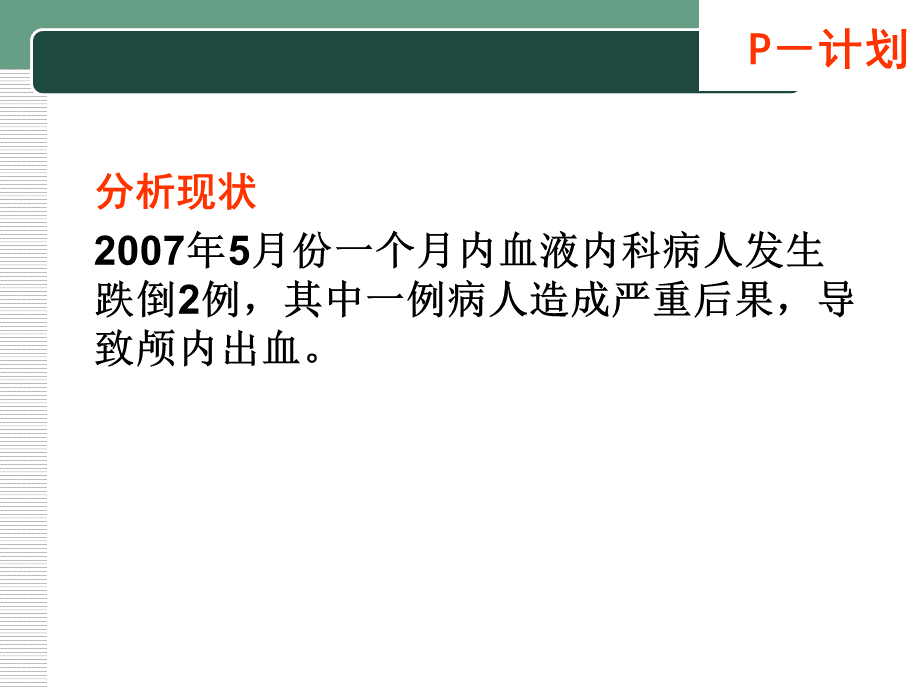 预防住院病人跌倒PDCA实践项目分享课件.ppt_第2页