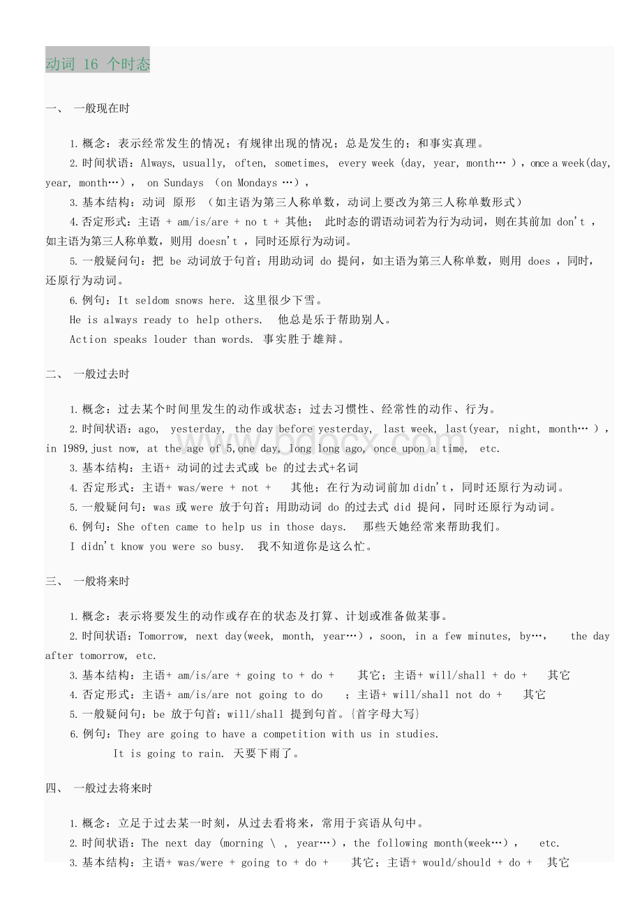 英语中的16种时态(全).docx_第1页