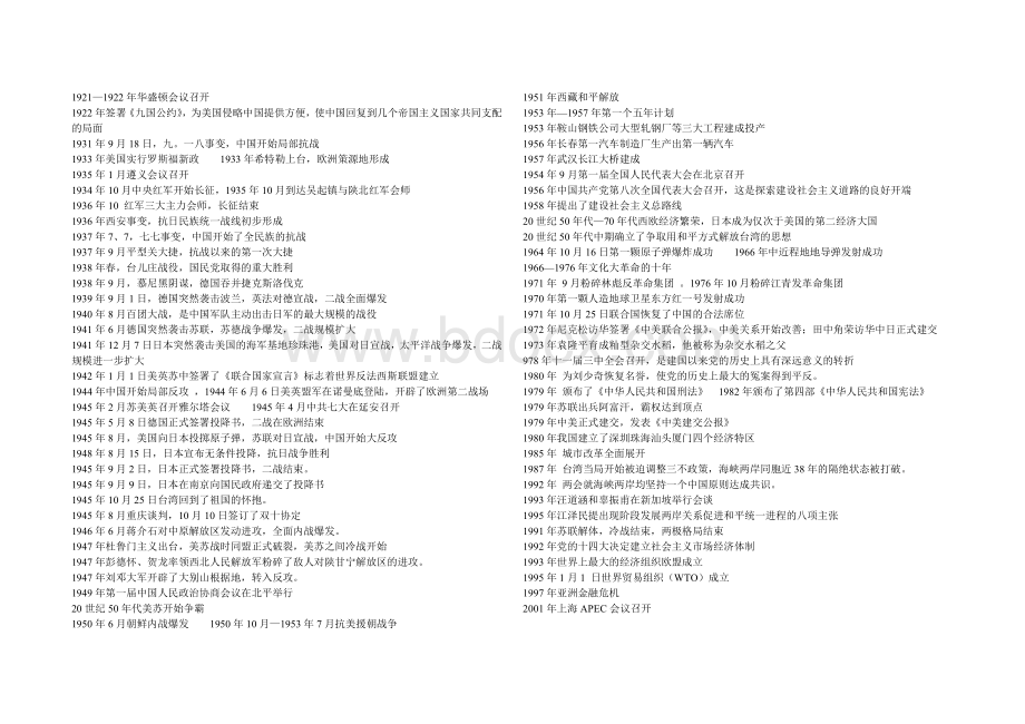 历史会考大事年表文档格式.doc_第2页