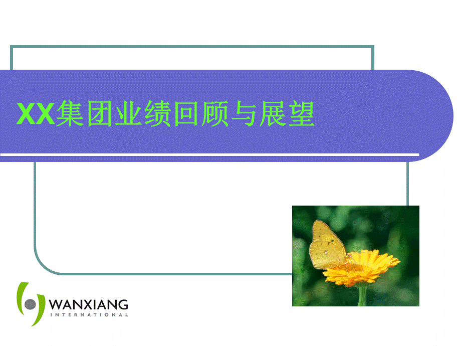 公司业绩回顾和展望(范本).ppt