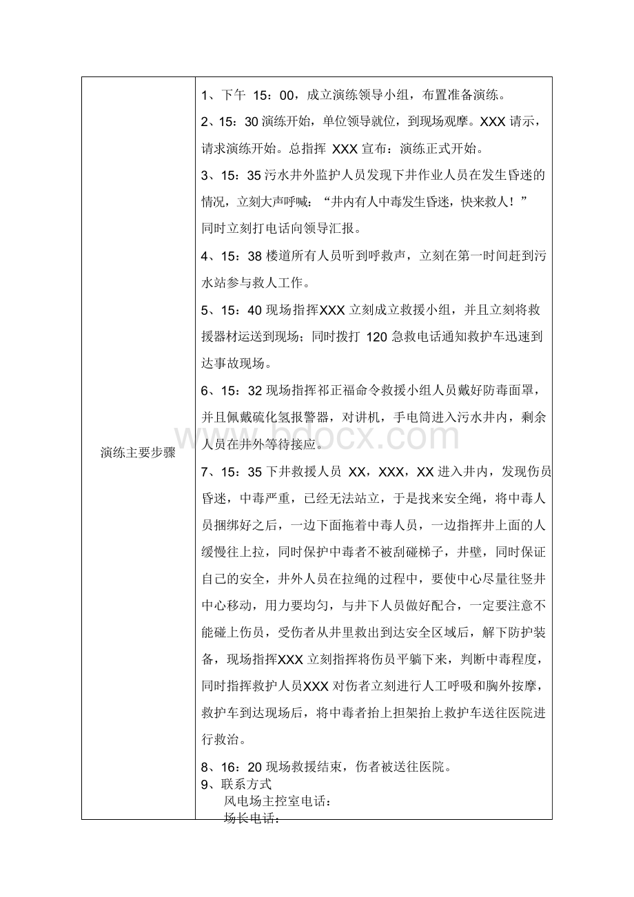 有限空间中毒窒息伤亡事故应急演练..docx_第3页