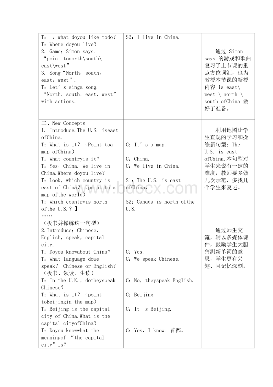 《China》教学设计Word格式文档下载.docx_第2页