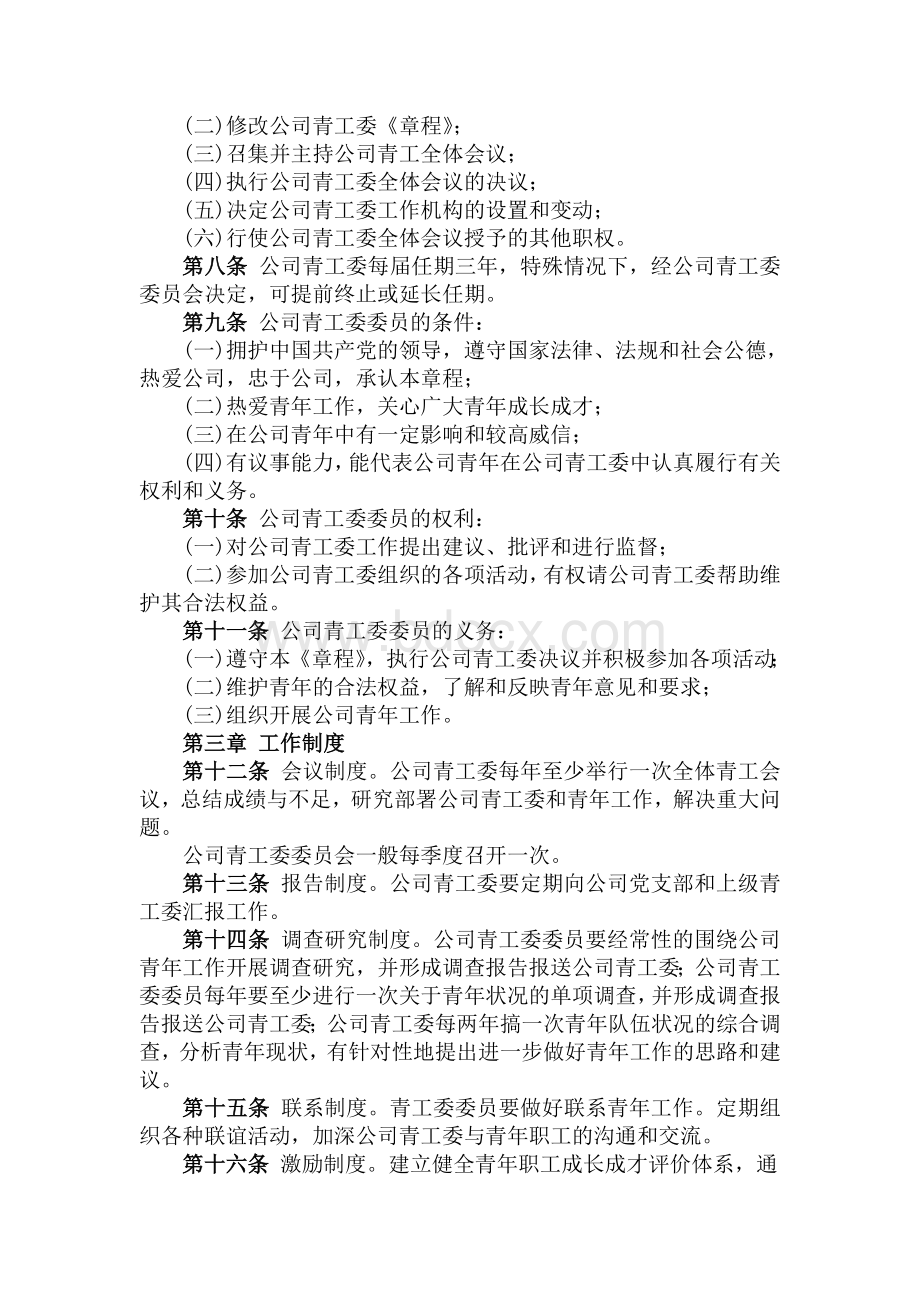 公司青年工作委员会章程Word格式.doc_第2页