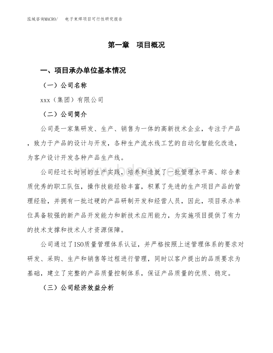 电子束焊项目可行性研究报告总投资19000万元.docx_第3页