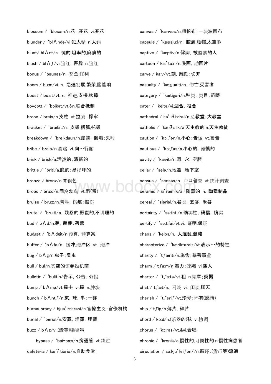 星火英语六级词汇大全(带音标)Word文件下载.doc_第3页