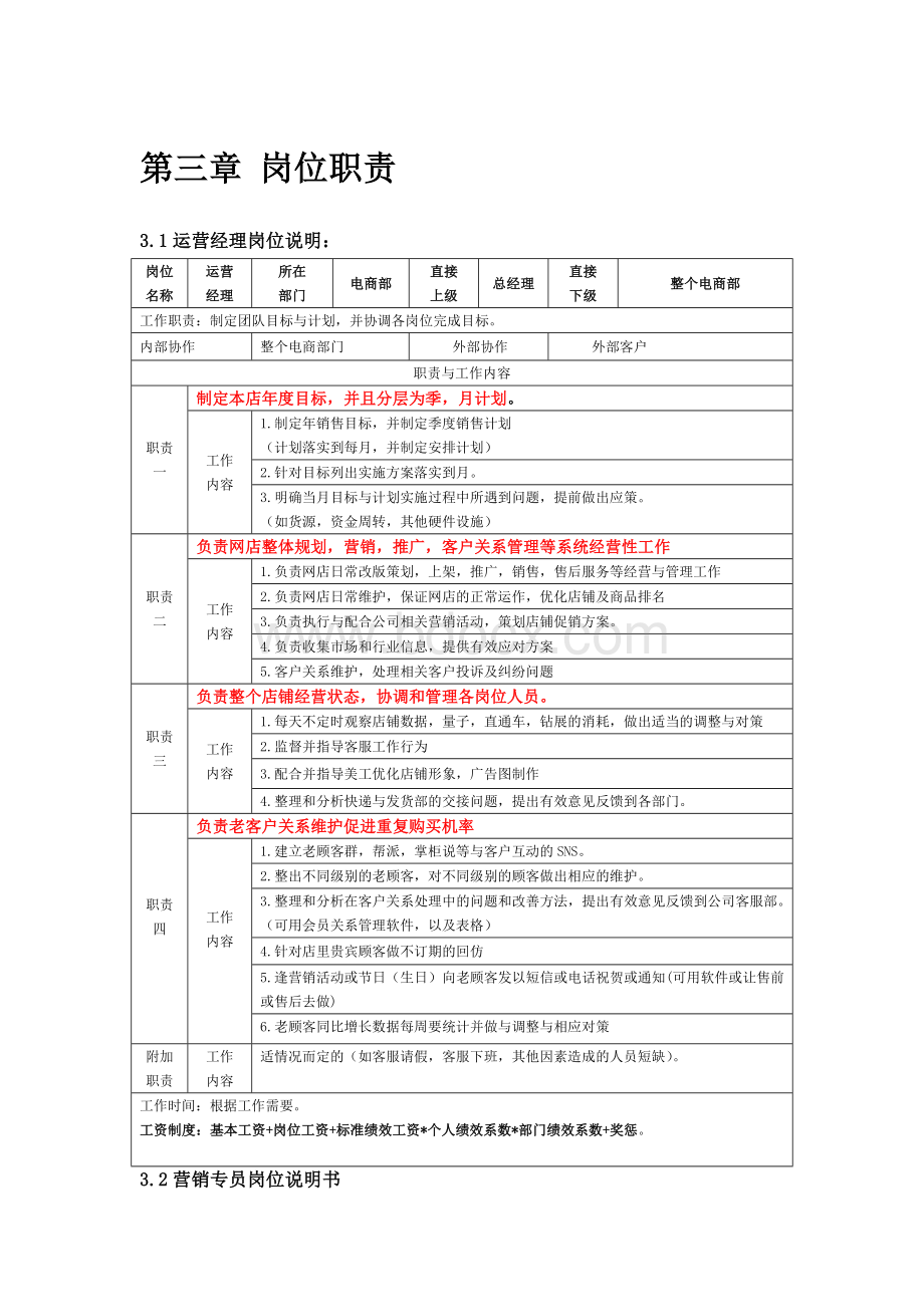 电商部岗位职责文档格式.doc_第1页