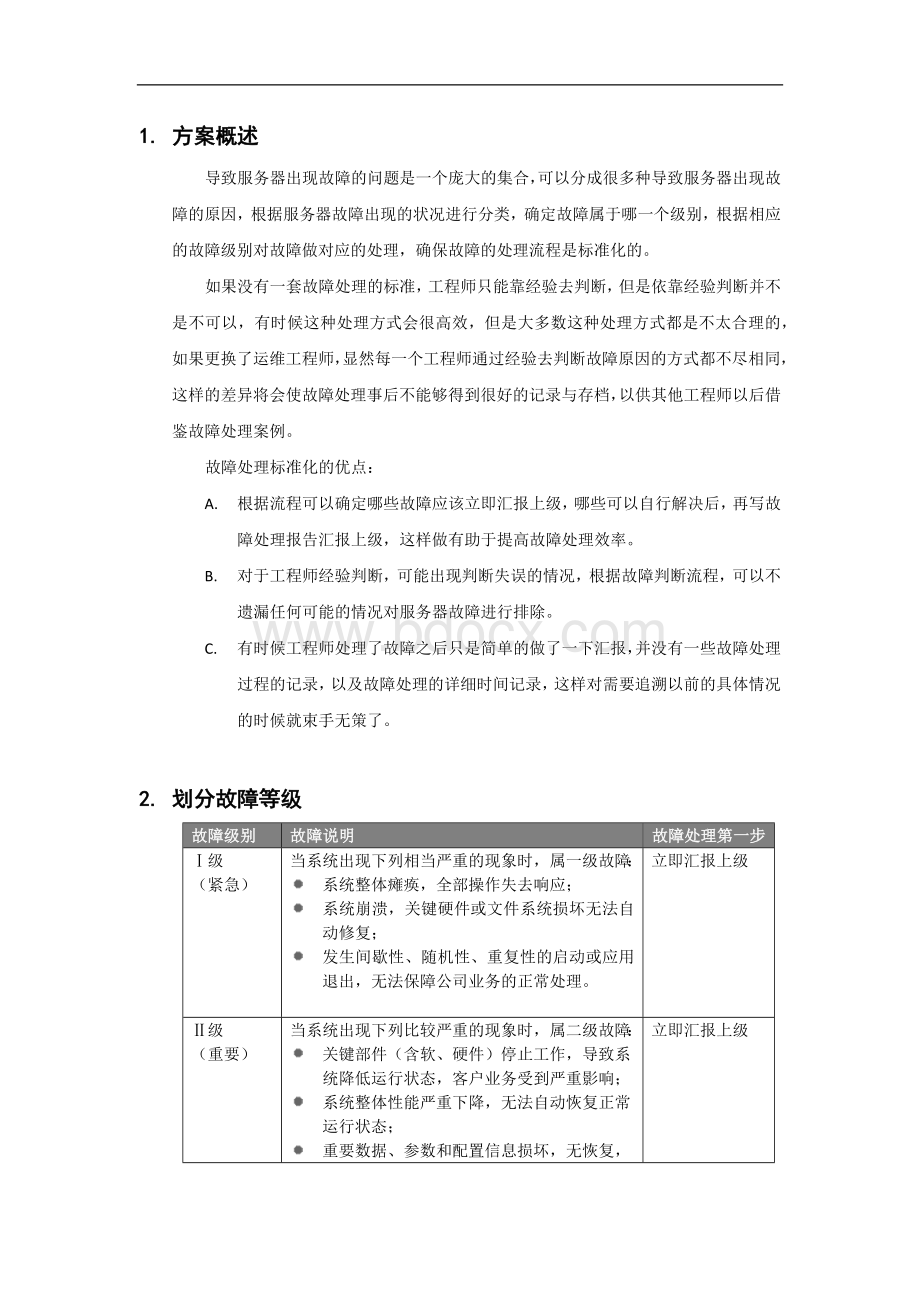 服务器故障应急响应方案Word格式文档下载.docx_第2页