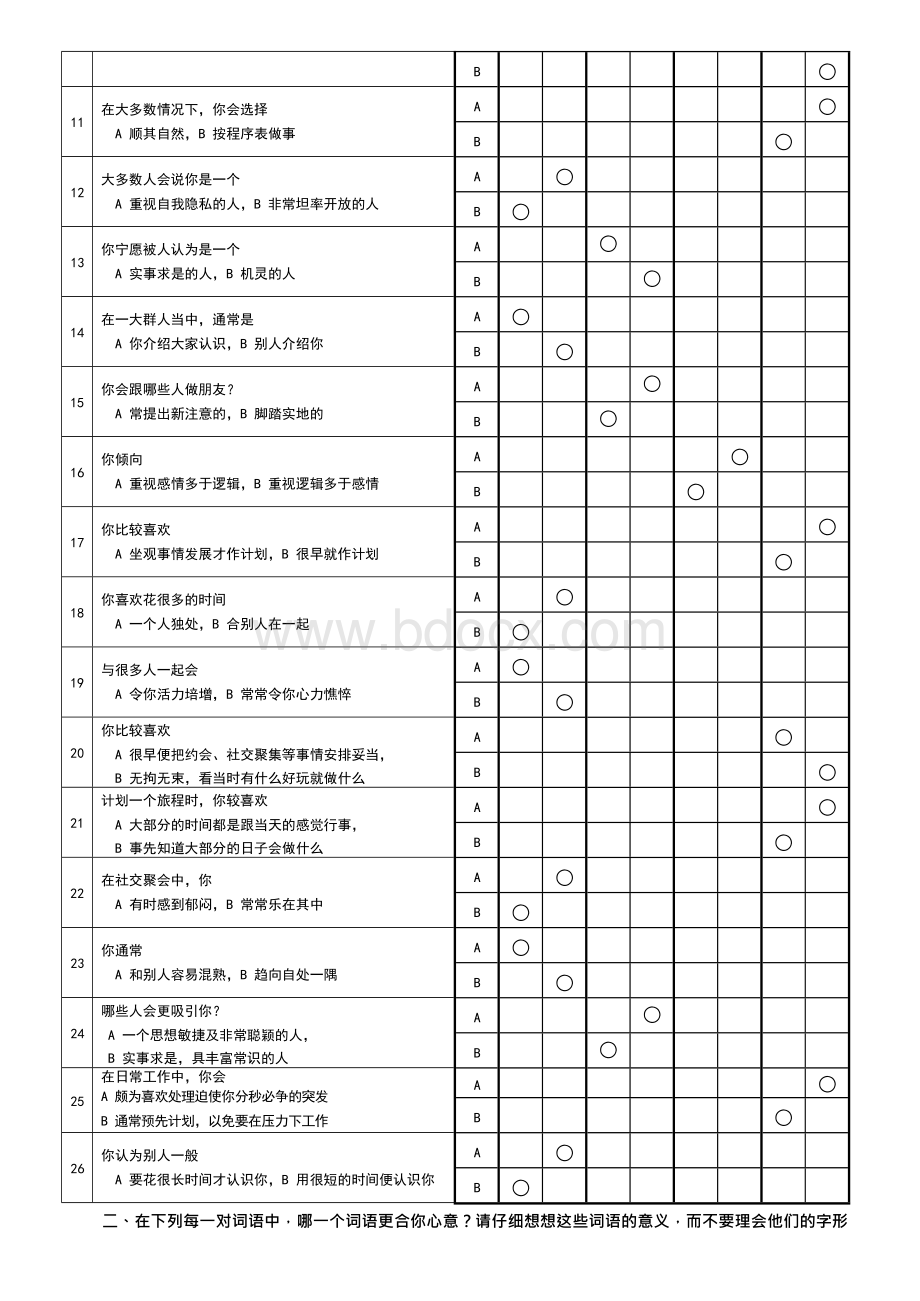 MBTI职业性格测试题目与答案[策划].docx_第2页