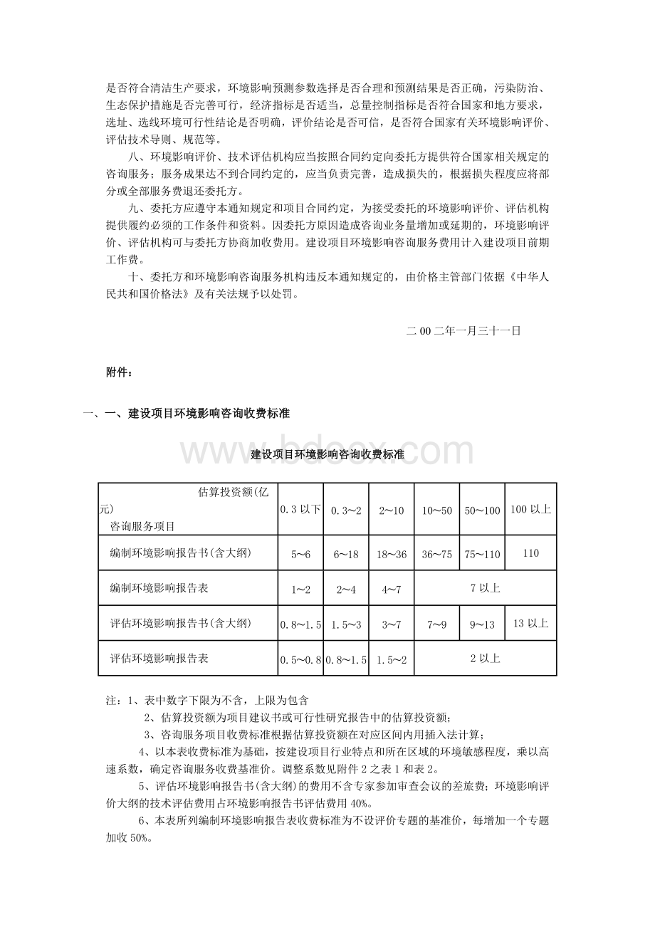 环评收费标准Word格式.doc_第2页