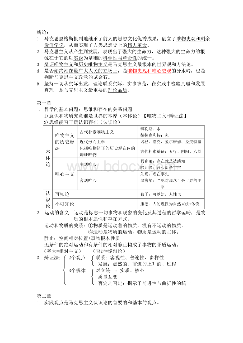 马克思主义基本原理概论知识点梳理、期末整理Word文件下载.docx