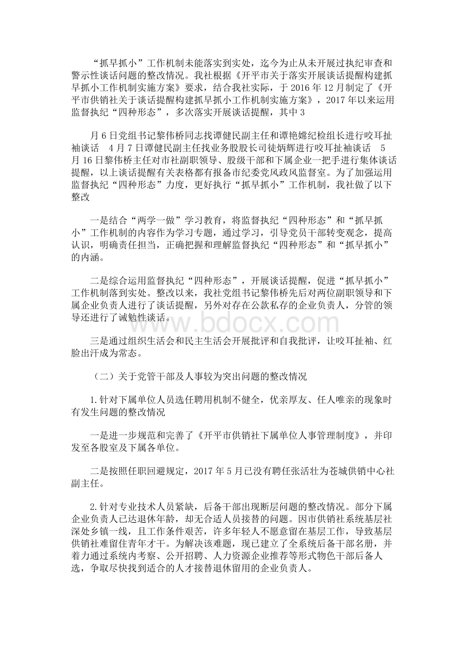 某县检察院检察长落实巡察工作整改情况报告Word格式文档下载.docx_第3页