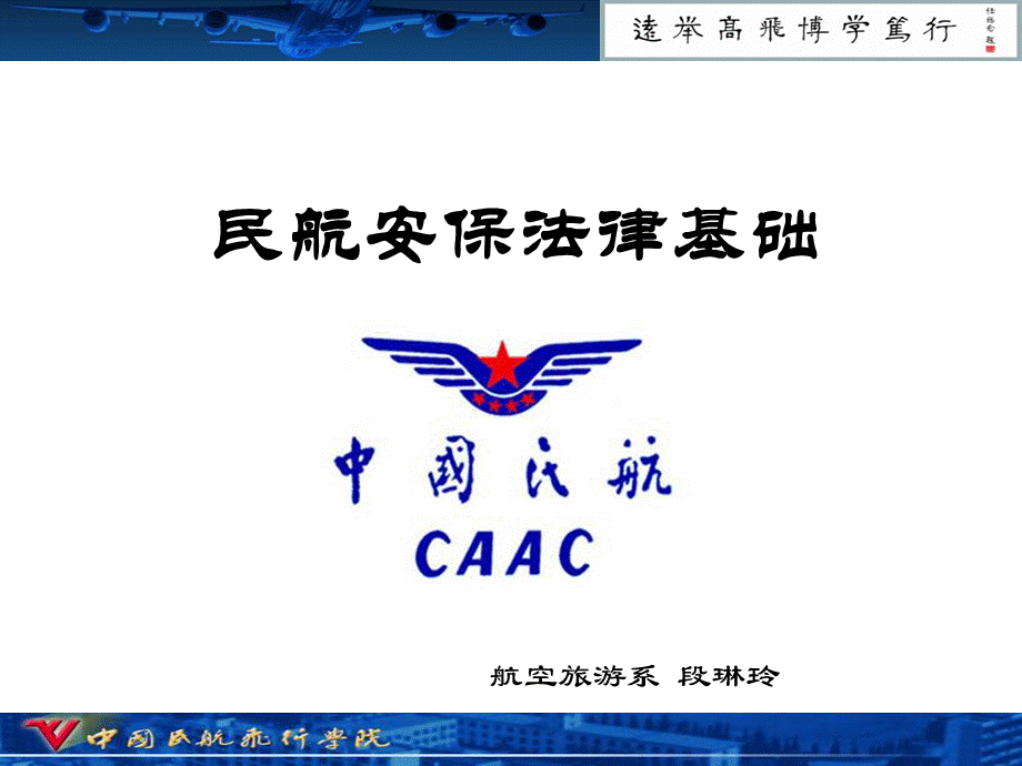 民航安保法第一章PPT资料.ppt