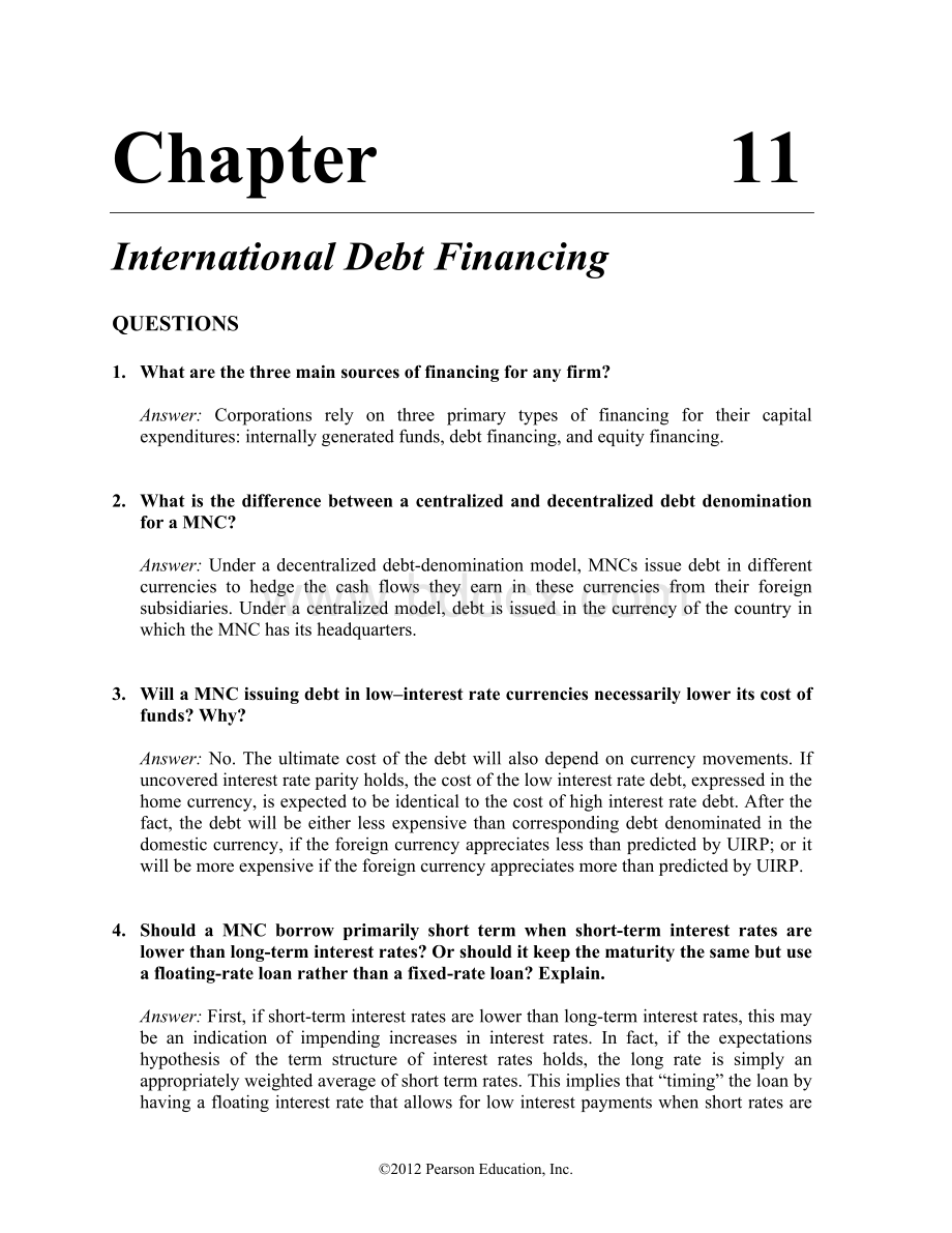 International-Financial-Management---Bekaert-2e---Solutions---Ch11Word文件下载.doc