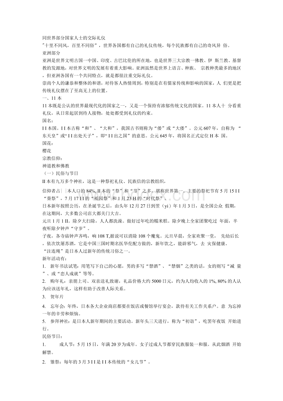 世界各国习俗礼仪大全.docx_第1页