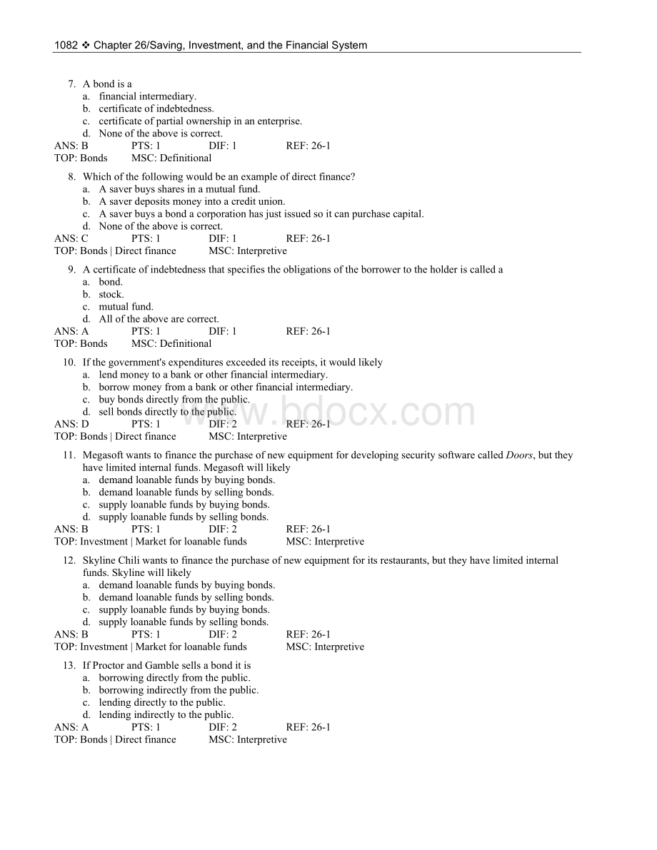 经济学原理对应练习Ch 26.doc_第2页