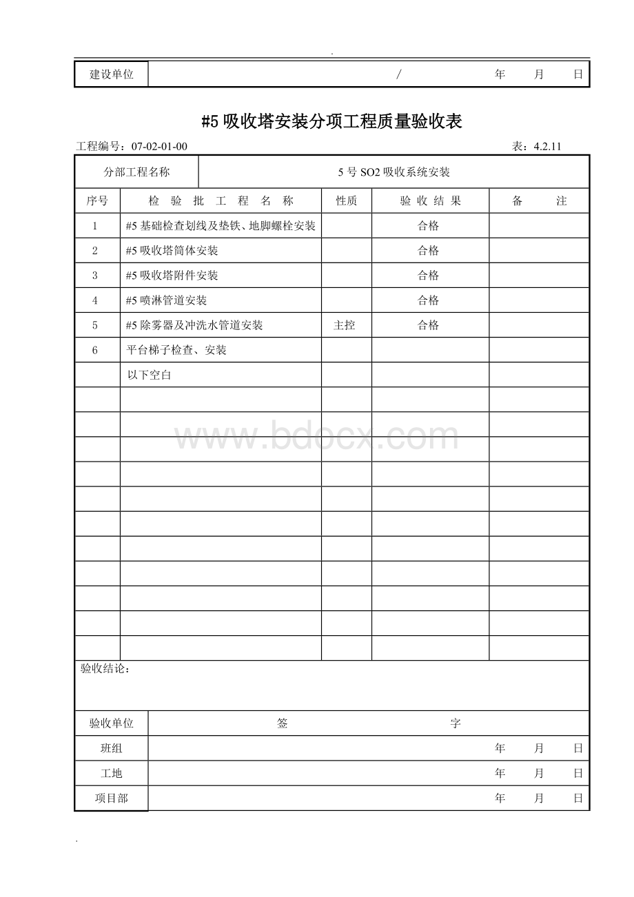 吸收塔机务检验批(完整)Word下载.doc_第2页