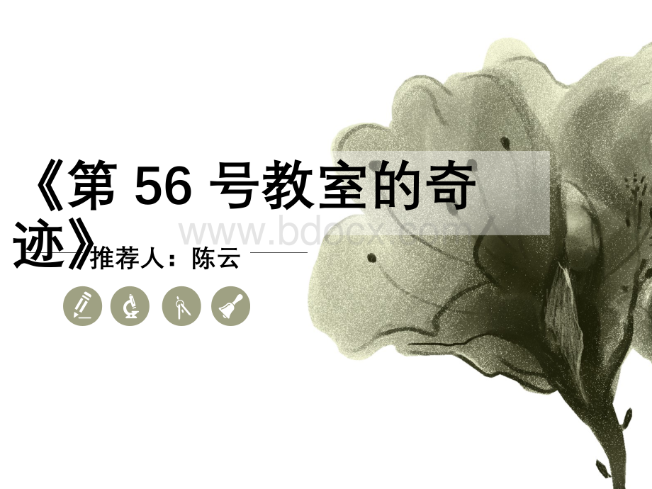 《第56号教室的奇迹》好书推荐PPT资料.pptx_第1页