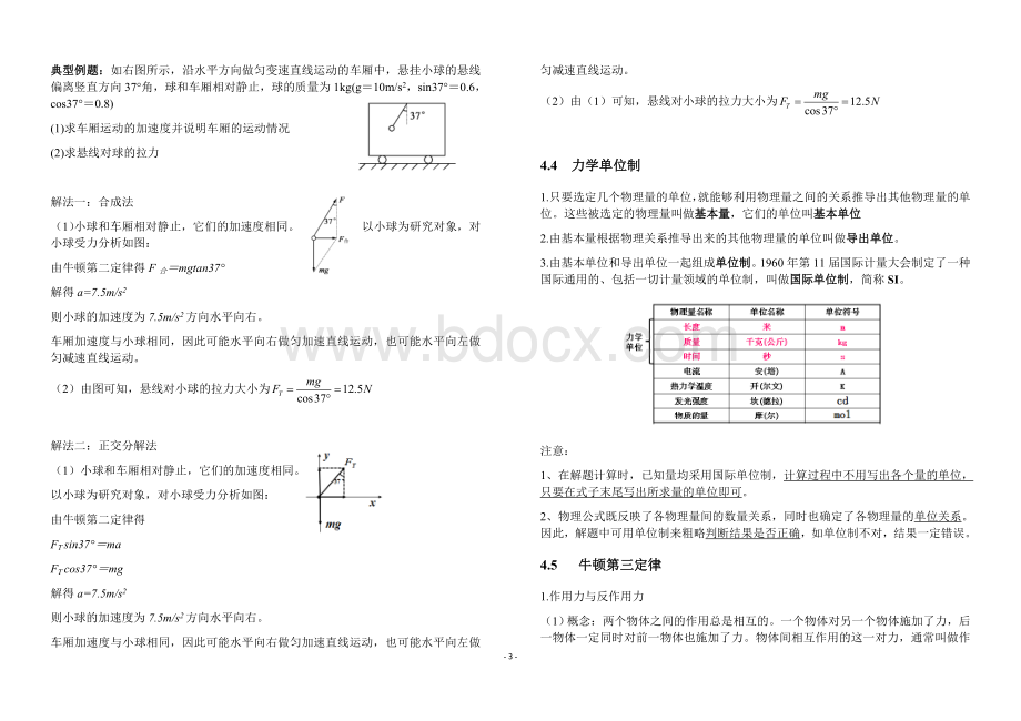 高中物理必修一第四章知识点整理Word格式文档下载.docx_第3页