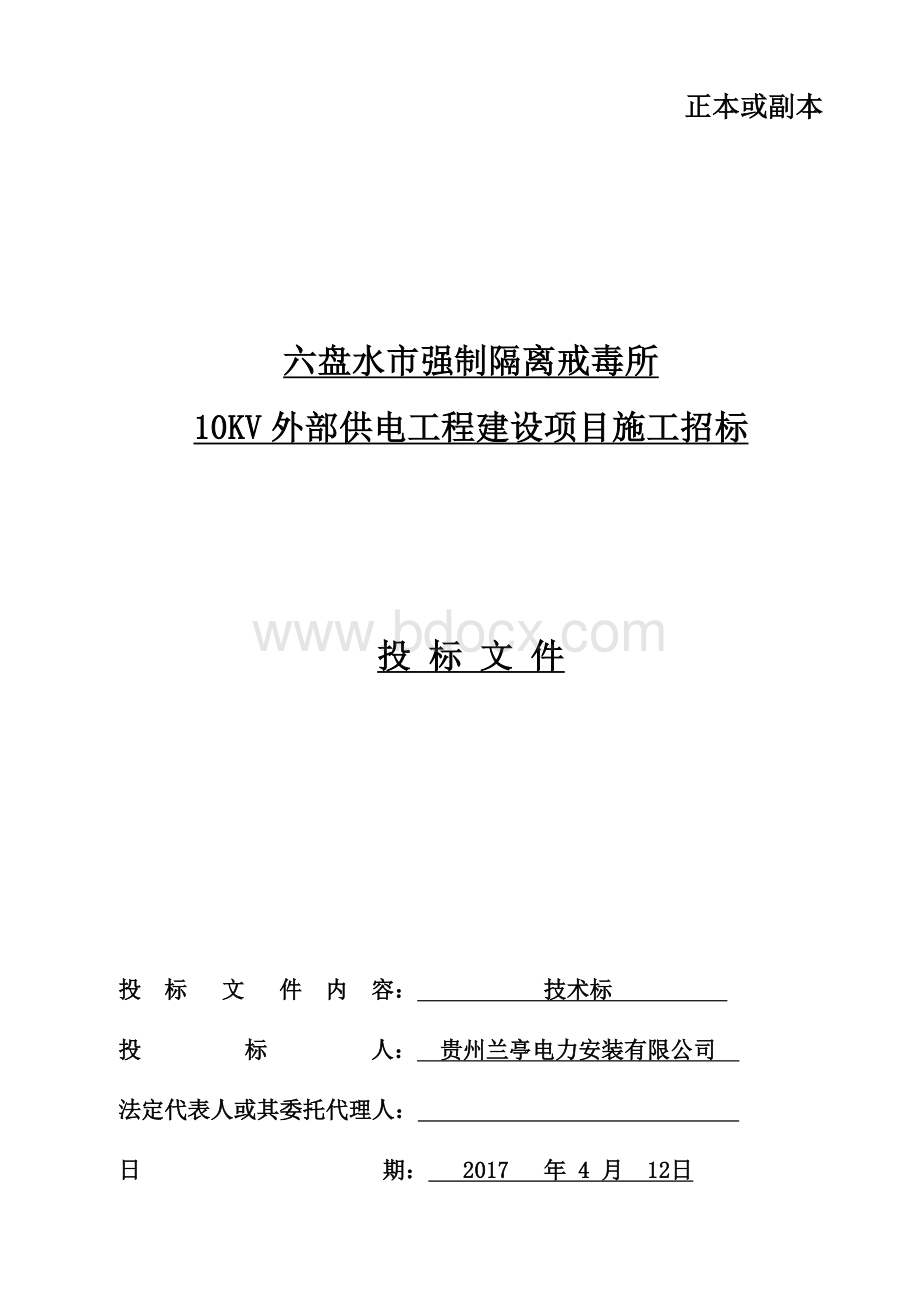 10kV供配电工程建设项目施工组织设计.doc_第1页