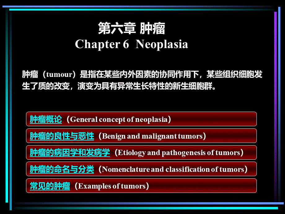 第六章 肿瘤 Chapter 6Neoplasia.ppt