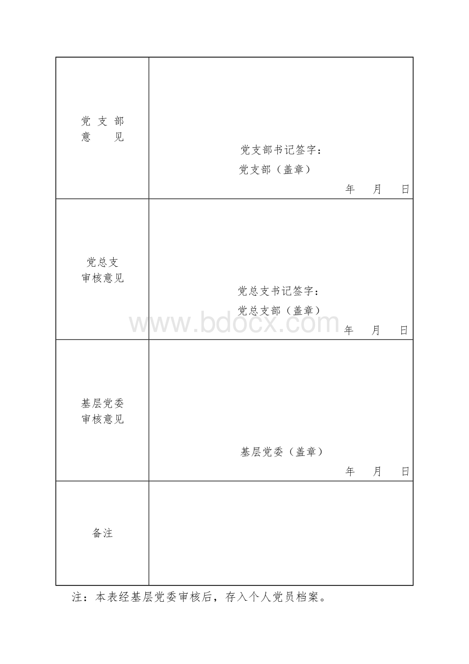 最新中国共产党党员基本情况登记表.doc_第2页