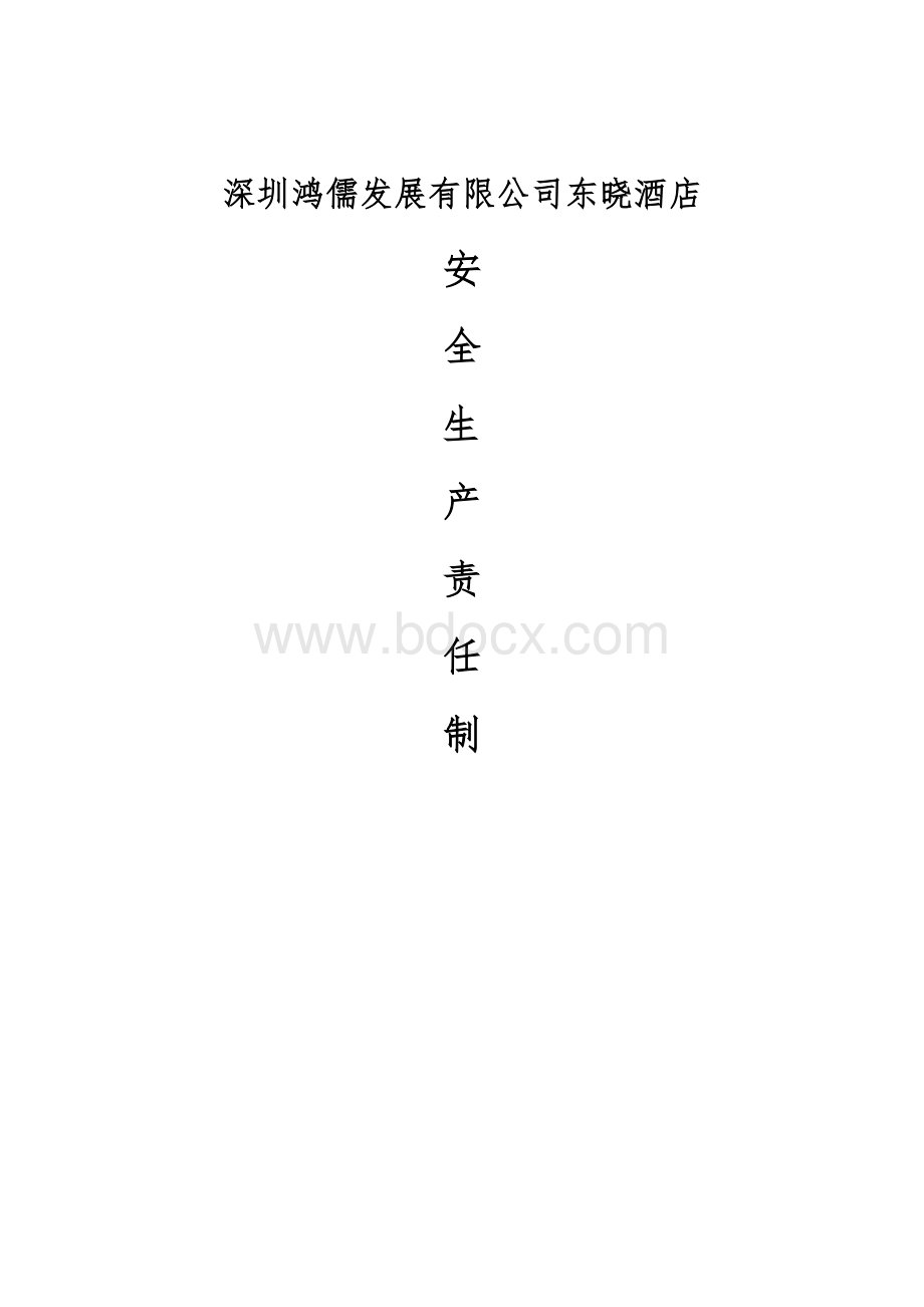 酒店各级岗位(人员)安全生产职责制度文档格式.doc_第1页